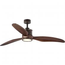  P250002-108-30 - Farris Collection Three-Blade Carved Wood 60" Ceiling Fan