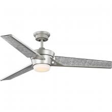  P250072-152-30 - Kasota Collection 56" Three-Blade Charcoal Linen/Painted Nickel Indoor/Outdoor LED DC Motor Mode