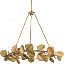  P400359-204 - Laurel Collection Six-Light Gold Ombre Transitional Chandelier