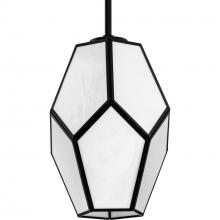  P500435-31M - Latham Collection One-Light Matte Black Contemporary Pendant