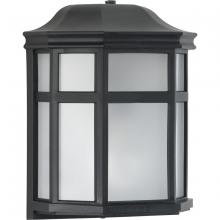  P560283-031-PC - Milford Non-Metallic Lantern Collection  One-Light Textured Black Frosted Shade Traditional Outdoor