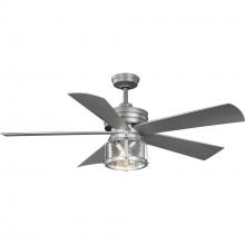  P250011-141-WB - Midvale Collection 5-Blade Galvanized 56-Inch AC Motor Coastal Ceiling Fan