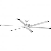  P250030-028 - Huff Collection Indoor/Outdoor 96" Six-Blade  Satin White Ceiling Fan