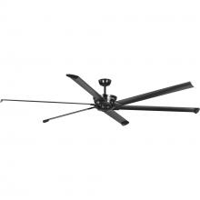  P250030-031 - Huff Collection Indoor/Outdoor 96" Six-Blade Black Ceiling Fan