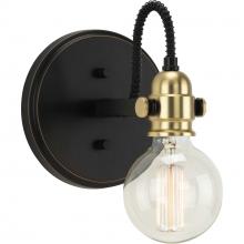  P300189-020 - Axle Collection One-Light Antique Bronze Vintage Style Bath Vanity Wall Light