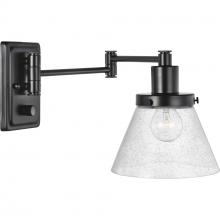  P710084-031 - Hinton Collection Black Swing Arm Wall Light