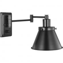  P710085-031 - Hinton Collection Black Swing Arm Wall Light