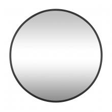 Varaluz 428A01BL - Cottage 30-in Round Mirror - Black