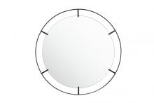 Varaluz 4DMI0134 - Tabon 30-in Round Open Frame Mirror - Black