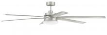  CLZ72PN6 - 72" Chilz Smart Ceiling Fan, Painted Nickel, Integrated LED Light Kit, Remote & WiFi Control