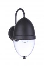  ZA3524-MN - Sivo 1 Light Medium Outdoor Wall Lantern in Midnight