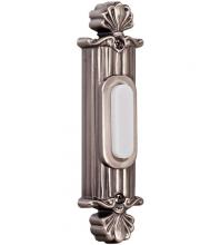  BSSO-AP - Surface Mount Straight Ornate LED Lighted Push Button in Antique Pewter