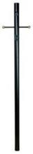 Z8992-TB - 84" Fluted Direct Burial Post w/ Photocell in Textured Black