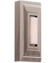  PB5007-AP - Surface Mount LED Lighted Push Button, Stepped Rectangle in Antique Pewter