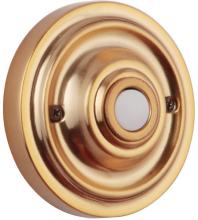  PB3039-SB - Surface Mount LED Lighted Push Button in Satin Brass