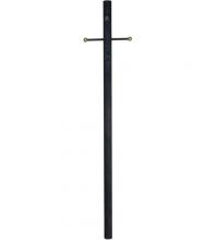  Z8794-TB - 84" Smooth Direct Burial Post w/ Photocell & Convenience Outlet in Textured Black