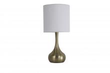  86259 - 1 Light Metal Base Table Lamp in Satin Brass