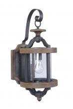  Z7914-TBWB - Ashwood 1 Light Medium Outdoor Wall Lantern in Textured Black/Whiskey Barrel