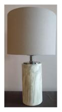  86254 - 1 Light Metal Base Table Lamp in Faux Marble