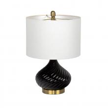  86216 - 1 Light Ceramic Base Table Lamp in Black