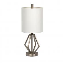  86233 - 1 Light Metal Base Table Lamp in Brushed Polished Nickel