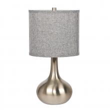  86235 - 1 Light Metal Base Table Lamp in Brushed Polished Nickel
