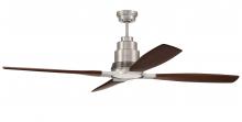  RIC60BNK4 - 60" Ricasso in Brushed Polished Nickel w/ Walnut Blades