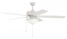  OS211W5 - 60" Outdoor Super Pro 211 in White w/ Painted Nickel Blades