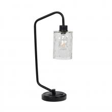  86202 - 1 Light Metal Base Table Lamp w/ USB in Flat Black