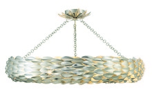  538-SA_CEILING - Broche 8 Light Antique Silver Semi Flush Mount