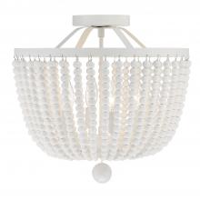  604-MT_CEILING - Rylee 4 Light Matte White Semi Flush Mount