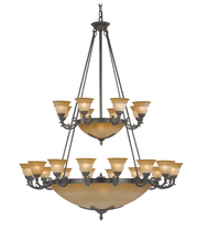  6300-60-AS - 24 Light Antique Silver Traditional Chandelier