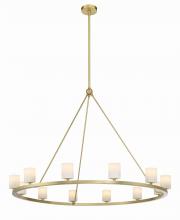  ARA-10266-SB-ST - Aragon 12 Light Soft Brass Chandelier