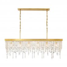  WIN-617-GA-CL-MWP - Winham 6 Light Antique Gold Chandelier