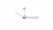  AK-MWH-MWH-42 - Alessandra 3-blade transitional ceiling fan in matte white finish with matte white blades. Optimiz
