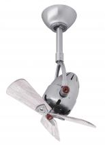  DI-BN-WDBW - Diane oscillating ceiling fan in Brushed Nickel finish with solid barn wood blades.