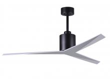  EK-BK-WH - Eliza 3-blade paddle fan in Matte Black finish with gloss white all-weather ABS blades. Optimized