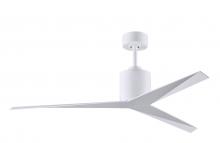  EK-WH-WH - Eliza 3-blade paddle fan in Gloss White finish with gloss white all-weather ABS blades. Optimized