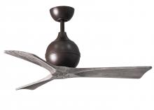 IR3-TB-BW-42 - Irene-3 three-blade paddle fan in Textured Bronze finish with 42" solid barn wood tone blades.