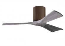  IR3H-WN-BW-42 - Irene-3H three-blade flush mount paddle fan in Walnut finish with 42” solid barn wood tone blade