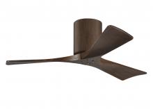  IR3H-WN-WA-42 - Irene-3H three-blade flush mount paddle fan in Walnut finish with 42” solid walnut tone blades.?