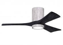  IR3HLK-BW-BK-42 - Irene-3HLK three-blade flush mount paddle fan in Barn Wood finish with 42” solid matte black woo