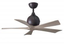  IR5-TB-GA-42 - Irene-5 five-blade paddle fan in Textured Bronze finish with 42" with gray ash blades.