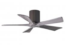  IR5H-TB-BW-42 - Irene-5H five-blade flush mount paddle fan in Textured Bronze finish with 42” solid barn wood to