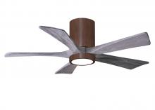  IR5HLK-WN-BW-42 - IR5HLK five-blade flush mount paddle fan in Walnut finish with 42” solid barn wood tone blades a