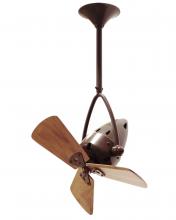  JD-BZZT-WD - Jarold Direcional ceiling fan in Bronzette finish with solid sustainable mahogany wood blades.