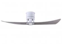  LW-MWH-BW - Lindsay ceiling fan in Matte White finish with 52" solid barn wood tone wood blades and eco-fr