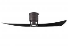  LW-TB-BK - Lindsay ceiling fan in Textured Bronze finish with 52" solid matte black wood blades and eco-f