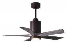  PA5-TB-BW-42 - Patricia-5 five-blade ceiling fan in Textured Bronze finish with 42” solid barn wood tone blades