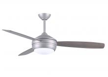  T24-BN-GAWA-52 - T-24 52" Ceiling Fan in Brushed Nickel and reversible Gray Ash/Walnut Blades